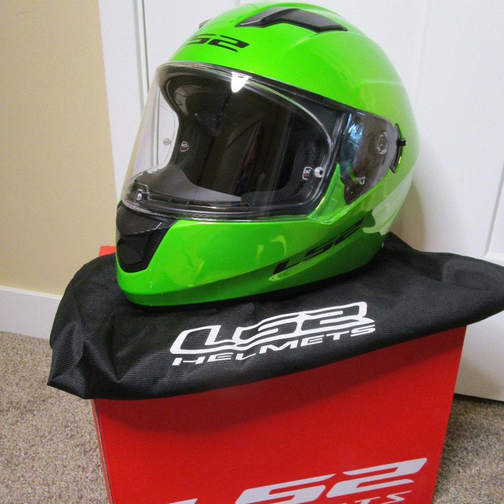 Helmet Xl - Ls2 Ff328 Stream Fallout Full Face Helmet - Green Chrome